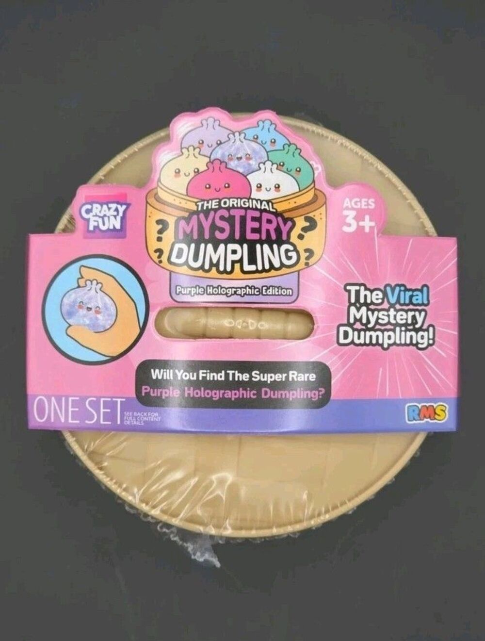 Viral Five Below Mystery Squishy Dumpling (New) Purple Holographic Edition